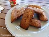 Financiers de pain d'épices au chocolat