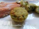 Flans de courgettes fonio basilic