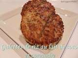 Galettes de riz au lait de coco et coriandre