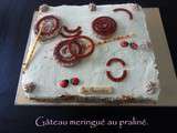 Gâteau meringué au praliné