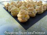 Gougeres facon oeuf mimosa