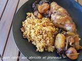 Lapin confit aux abricots et PRUNEAuX