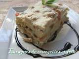 Lasagnes de courgettes et fêta