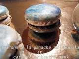 Macarons a la ganache au chocolat et beurre doux