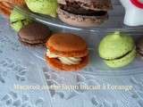 Macarons au thé façon biscuit a l'orange