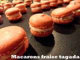 Macarons fraise tagada