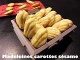 Madeleines carottes sesame