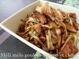 Meli melo poulet saumon et chou