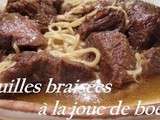 Nouilles brais2es a la joue de bœuf