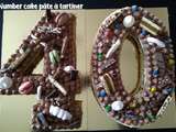 Number cake pâte à tartiner