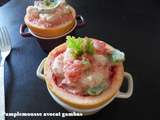 Pamplemousse avocat gambas