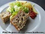 Pâte de porc chaud sauce barbecue