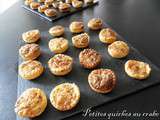 Petites quiches au crabe