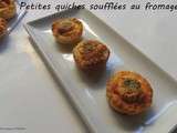 Petites quiches soufflees au fromage de saumon