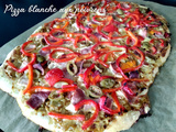 Pizza blanche aux poivrons