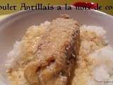 Poulet antillais a la noix de coco