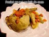 Poulet au pot au lait de coco