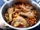 Poulet aux haricots et chorizo