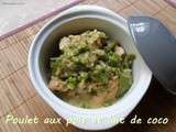 Poulet aux pois et lait de coco