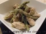 Poulet et asperges au curry vert