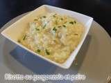 Risotto au gorgonzola et poires