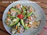 Salade de hareng façon martiniquaise