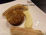 Saumonette sauce crème moutarde