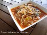 Soupe chinoise de nouilles