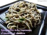 Spaghettis a la tapenade d'anchois et de thon