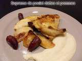 Supreme de poulet pommes et dattes