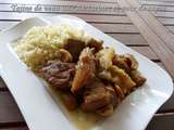 Tajine de veau aux nectarines et noix de cajou