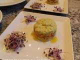 Tartare aux 2 saumons et sa chantilly d'avocat