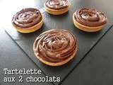 Tartelette aux 2 chocolats