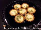 Tartelettes a la feta et aux herbes