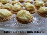 Tartelettes aux poires citron vert et poivre