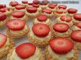 Tartelettes lemon curd fraises