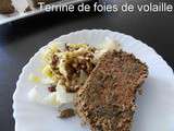 Terrine de foies de volaille (avec un restant de farci pour chapon)