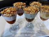 Verrine mousse d'asperges et compotee de tomates