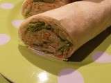 Wraps au surimi et germes de soja