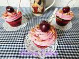 Cupcakes brownie et cerise