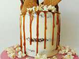 Layer cake aux pommes et caramel