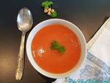 Soupe Froide Carottes, Tomates et Pois Chiches {Cuisine Crûe, Vegan, sans gluten}