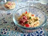 Taboulé au saumon fumé et aux fraises