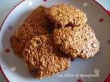 Biscuits aux flocons d'avoine, miel, amandes et pépites de chocolat