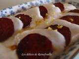 Carpaccio de saint-jacques au chorizo