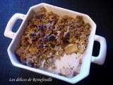 Crumble de pommes aux noisettes