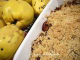 Crumble pommes-coings a la cannelle