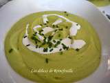 Gaspacho d'avocat au citron vert