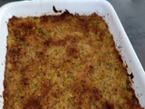 Gratin de riz aux courgettes