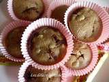 Muffins poires-carambar sans oeuf